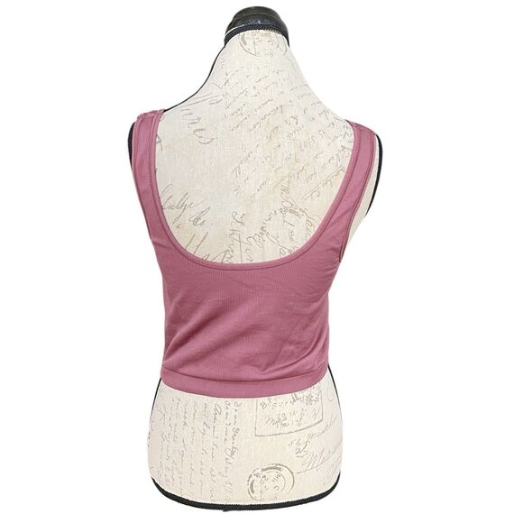 Women’s Tank Top Size XS Cropped Ribbed Sleeveless Activewear Running Jogging - Picture 2 of 10